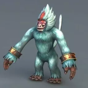 White Ape Anime 3d model