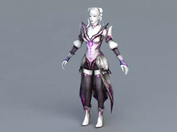 White Demon Woman 3d model White Demon Woman 3d model