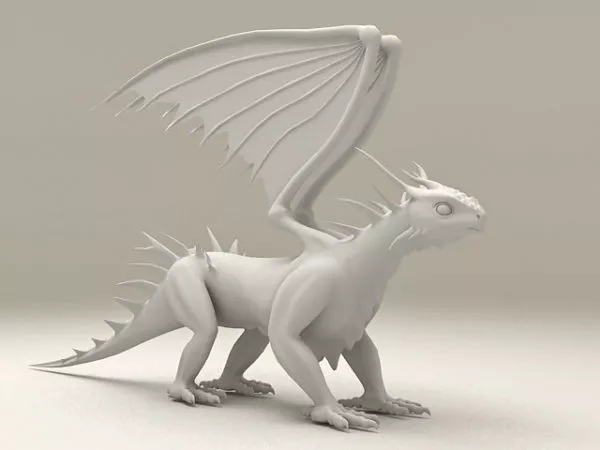 White Dragon 3d model White Dragon 3d model