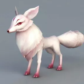 White Fox Anime 3d model