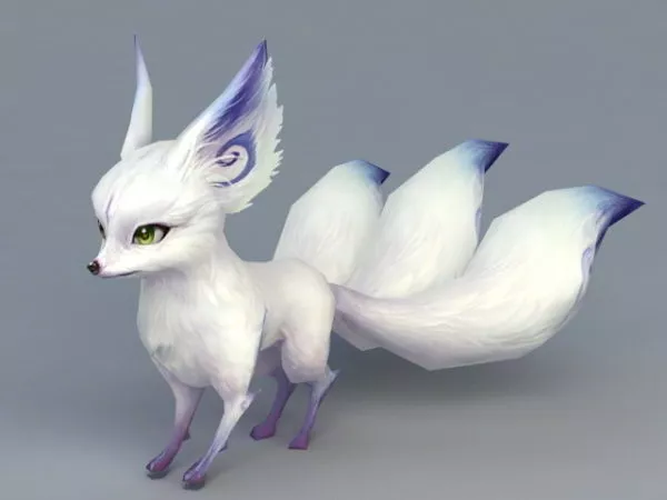 Cartoon Red Fox 3d model