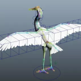 White Swan Rig 3d model