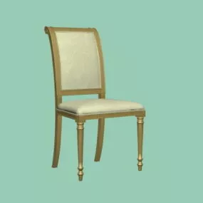 White Dining Chair 3d model