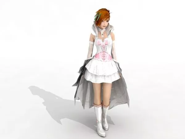 Pant For Girl 3d model