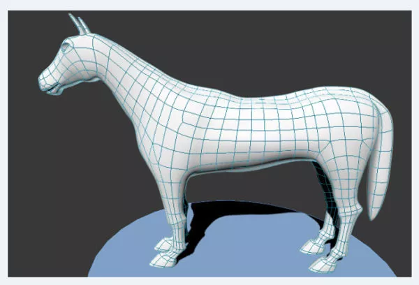 White Horse Animal 3d model White Horse Animal 3d model