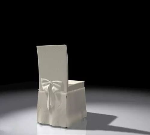 White Wedding Chair 3d model White Wedding Chair 3d model