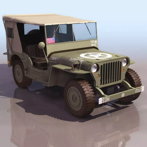 Willys Mb U.s.army Jeep 3d model Willys Mb U.s.army Jeep 3d model
