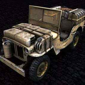 Willys Military Jeep 3d model