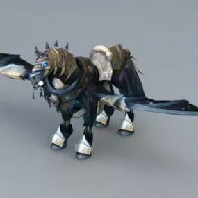 Winged Horse 3d model