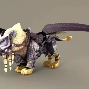 Winged Lion Mount 3d model