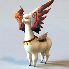 Winged Sheep 3d model