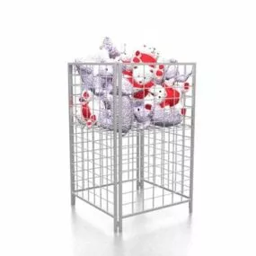 Wire Basket Stand Toy Displays 3d model
