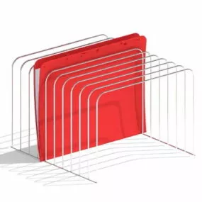 Wire File Folder Holder 3d model