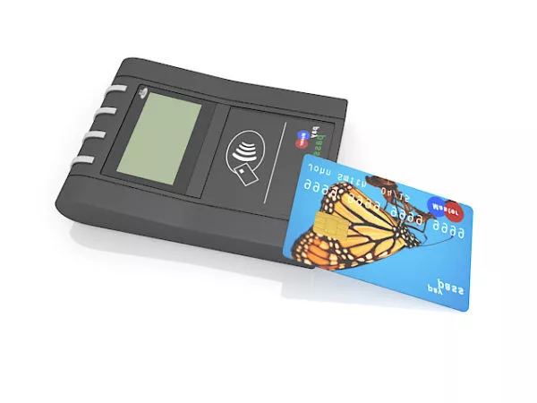 Wireless Credit Card Reader 3d model Wireless Credit Card Reader 3d model