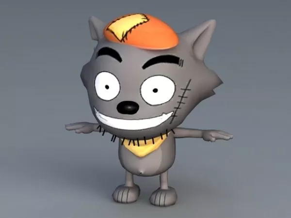 Scary Wolf 3d model