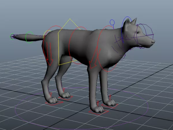 Wolf Rig 3d model Wolf Rig 3d model