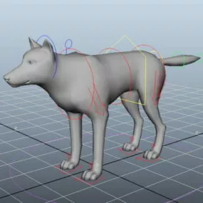 Wolf Rigged 3d model
