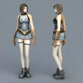 Woman Fighter 3d model