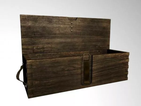 Wood Ammunition Box 3d model Wood Ammunition Box 3d model