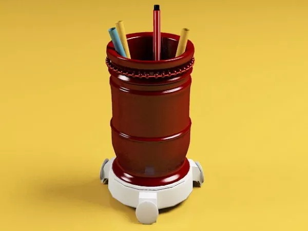 Pencils Stack 3d model