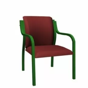 Wood Armchair 3d model