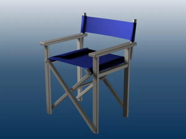 Wood Bar Chair With Armrest 3d model Wood Bar Chair With Armrest 3d model