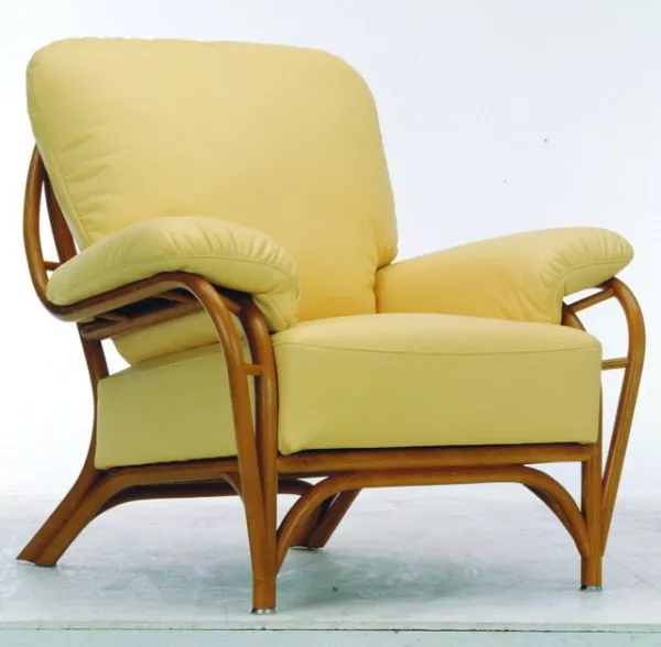 Wood Base Upholstered Sofa Chair 3d model Wood Base Upholstered Sofa Chair 3d model