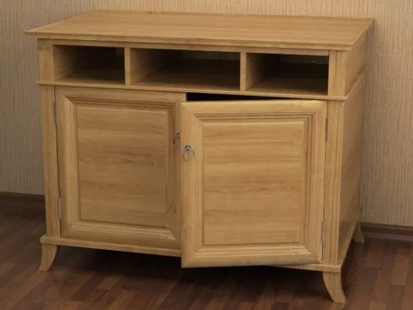 Wood Console Cabinet Furniture 3d model Wood Console Cabinet Furniture 3d model
