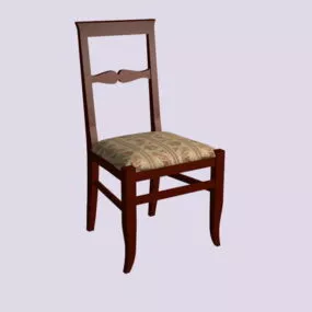 Wood Dining Chair 3d model