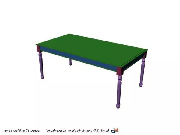 Furniture Wood Dinning Table 3d model Furniture Wood Dinning Table 3d model