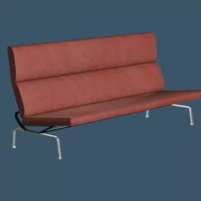 Wood Garden Bench 3d model
