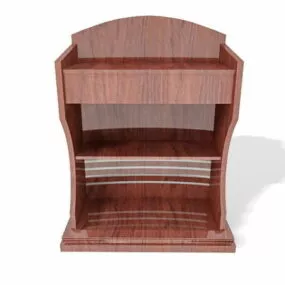 Wood Lectern 3d model