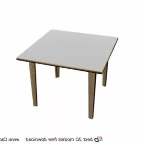 Furniture Wood Outdoor Table 3d model