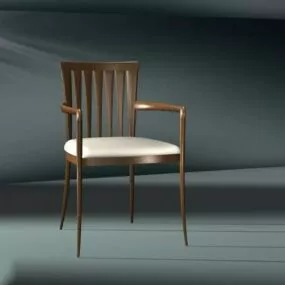 Wood Restaurant Chair 3d model