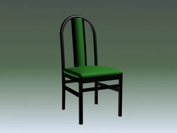 Wood Side Chair 3d model Wood Side Chair 3d model