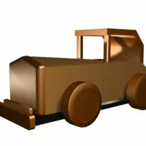 Wood Toy Car 3d model