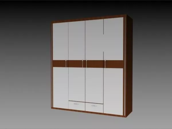 Wood Wardrobe Cabinet 3d model Wood Wardrobe Cabinet 3d model