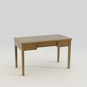 Wood Writing Table Furniture 3d model Wood Writing Table Furniture 3d model