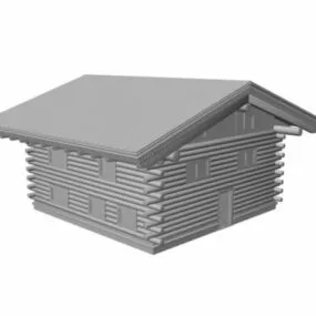 Wooden House 3d model