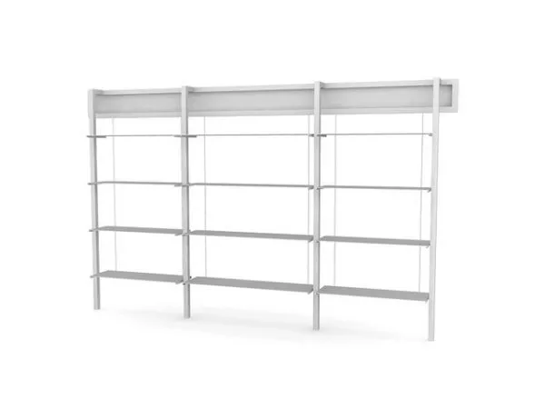 Wooden Storage Shelf Furniture 3d model Wooden Storage Shelf Furniture 3d model