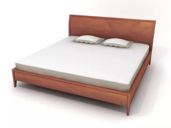 Furniture Wooden Big Bed 3d model Furniture Wooden Big Bed 3d model