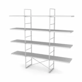 Wooden Display Racks Furniture 3d model