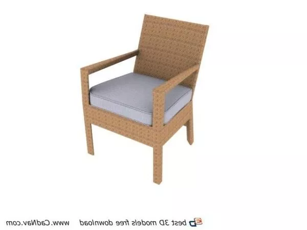 Furniture Wooden Leisure Armchair 3d model Furniture Wooden Leisure Armchair 3d model