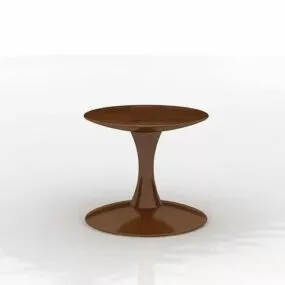 Wooden Round Decorating Stool Furniture 3d model