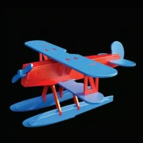 Wooden Toy Plane Heinkel He51 3d model