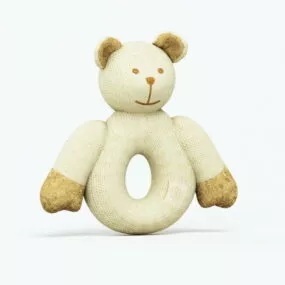 Wool Knitting Teddy Bear 3d model