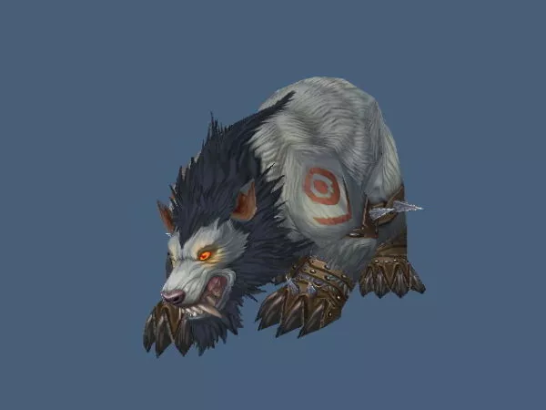 Worgen Druid Bear Form Character 3d model Worgen Druid Bear Form Character 3d model