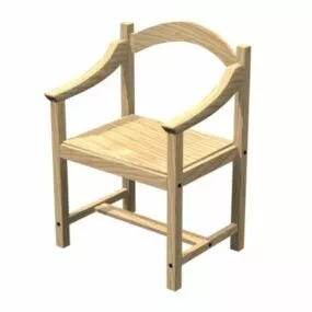Workbench Wood Chair 3d model