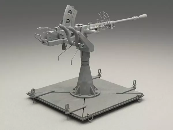 World War 2 Anti-aircraft Gun 3d model World War 2 Anti-aircraft Gun 3d model