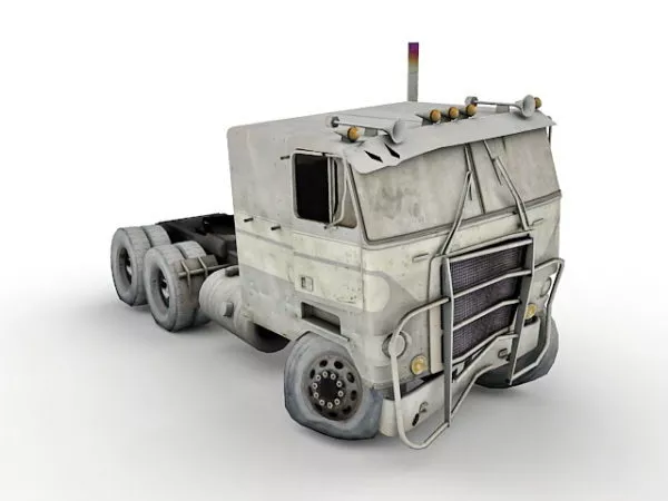 Wrecked Truck 3d model Wrecked Truck 3d model